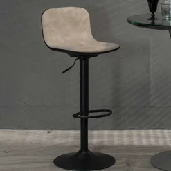 Barstühle mit gepolsterter Rückenlehne - Xivadro (2er Set)