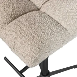 Barstuhl in Beige Boucle - Salmanca (2er Set)