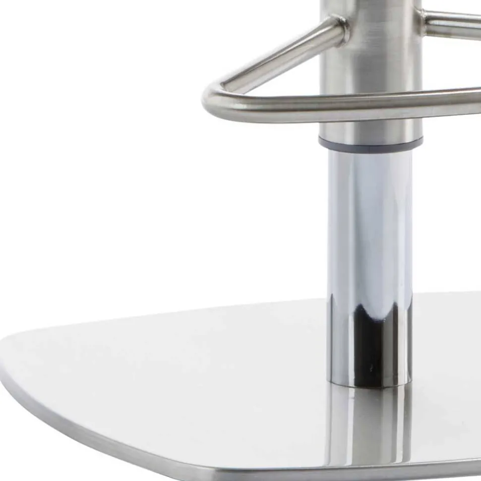 Barstuhl in Schwarz - echtes Leder - Jodolio