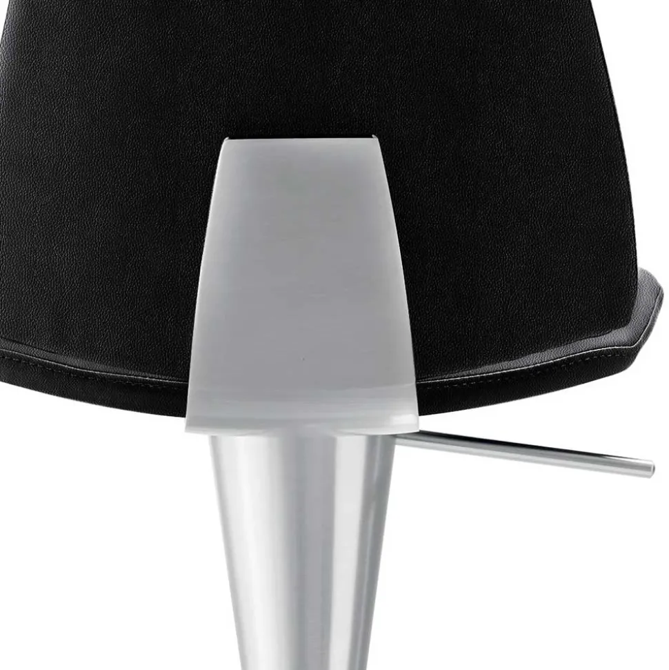 Barstuhl in Schwarz - echtes Leder - Jodolio