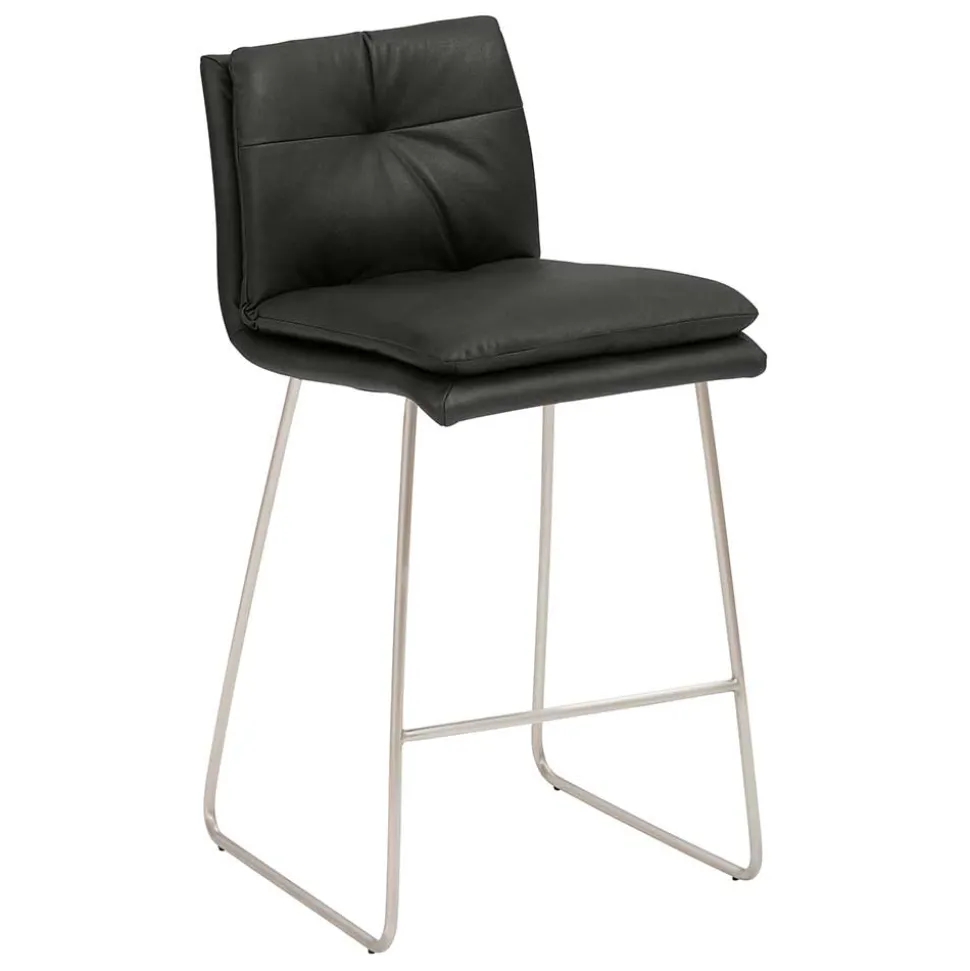 Barstuhl mit 67cm Sitzhöhe in Dunkelgrau - Rock