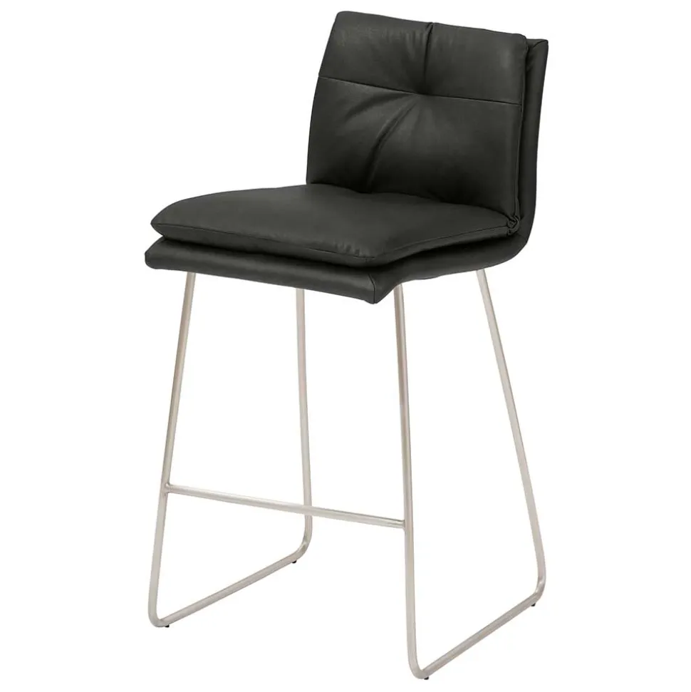 Barstuhl mit 67cm Sitzhöhe in Dunkelgrau - Rock