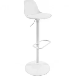 Barstuhl mit Sitzschale & Tellerfuß - Fenturam (2er Set)