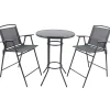 Bartisch & Bar-Klappstühle Set - Irvine (dreiteilig)