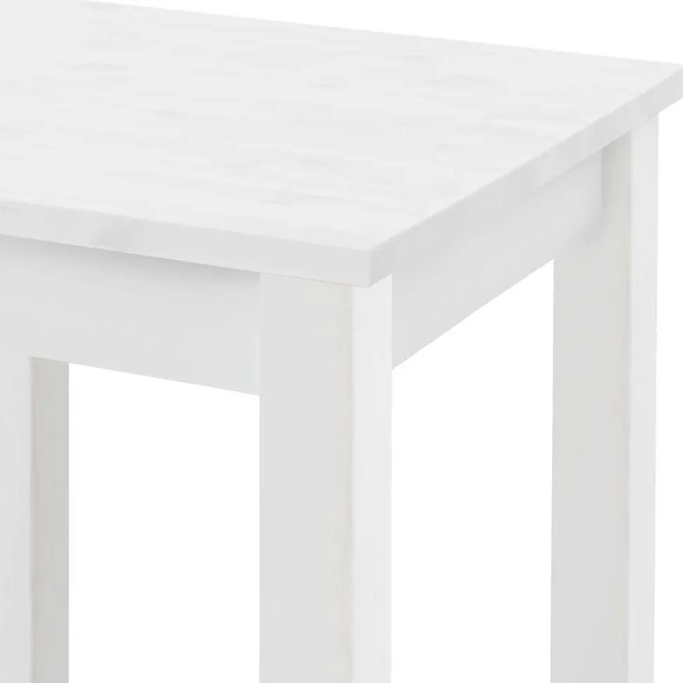 Bartisch und Barhocker in Weiß - Zanaris (dreiteilig)