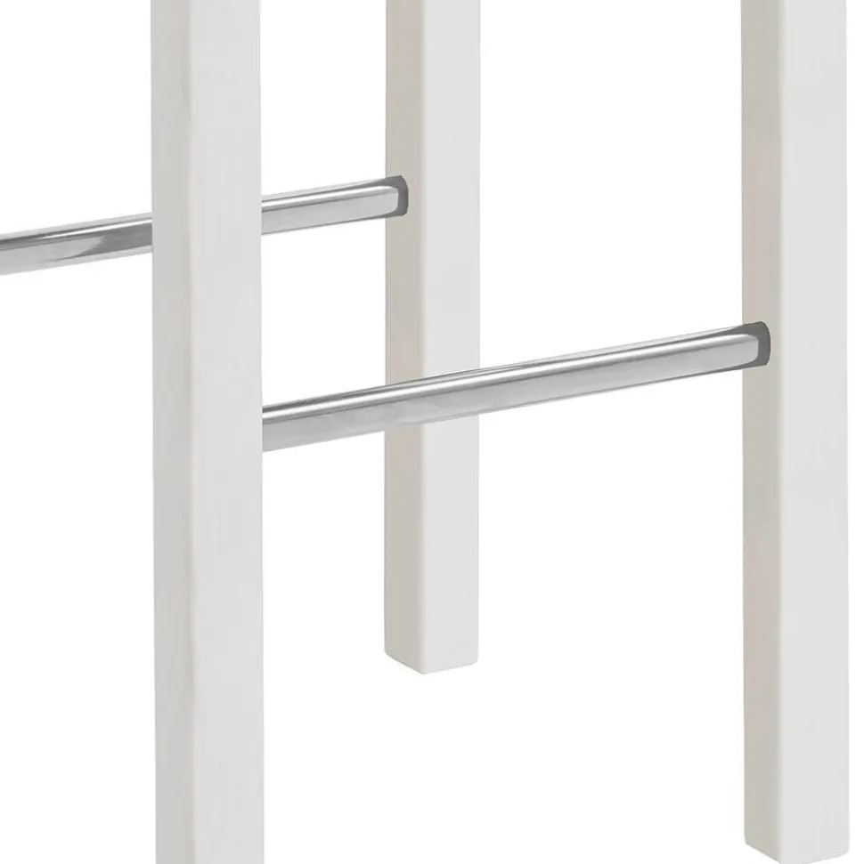 Bartisch und Barhocker in Weiß - Zanaris (dreiteilig)