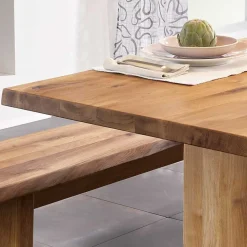Baumesstisch aus Wildeiche Massivholz - Cantinos