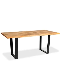 Baumkante Esszimmertisch aus Wildeiche massiv - Jessmine