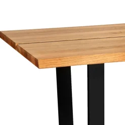 Baumkante Esszimmertisch aus Wildeiche massiv - Jessmine