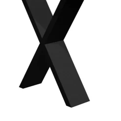 Baumkante Tisch mit X-Füßen in 12 Größen - Isacco