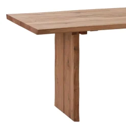 Baumkanten Esstisch Sympatia aus Wildeiche Massivholz