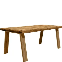 Baumkantentisch komplett aus Eiche massiv - Francena