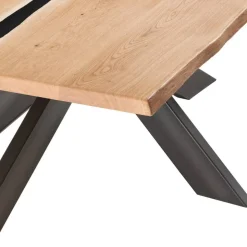 Baumkantentisch mit Epoxid-Harz-Einlage - Cocktail