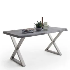 Baumkantentisch mit X-Gestell - Jucaras