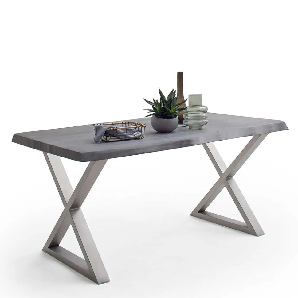 Baumkantentisch mit X-Gestell - Jucaras