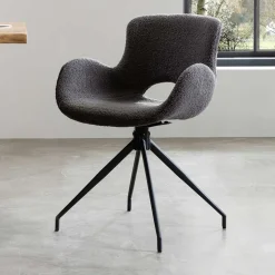 Baumkantentisch und Tischsessel Set - Eulena (fünfteilig)