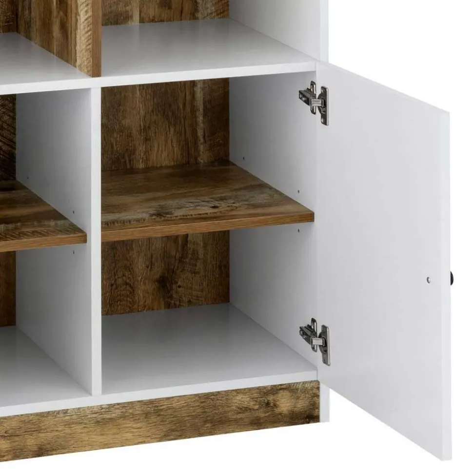 Bücherregal in Holz verwittert Dekor - Heico