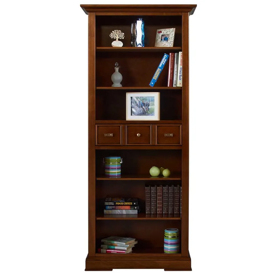 Bücherregal in Walnussfarben Antik - Istefanio