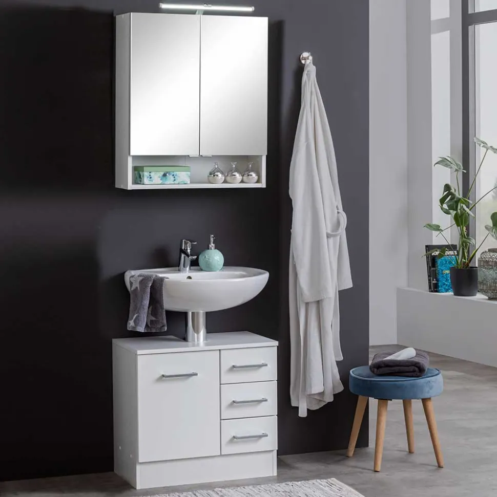 Beckenschrank und Spiegelschrank - Skiranov (zweiteilig)