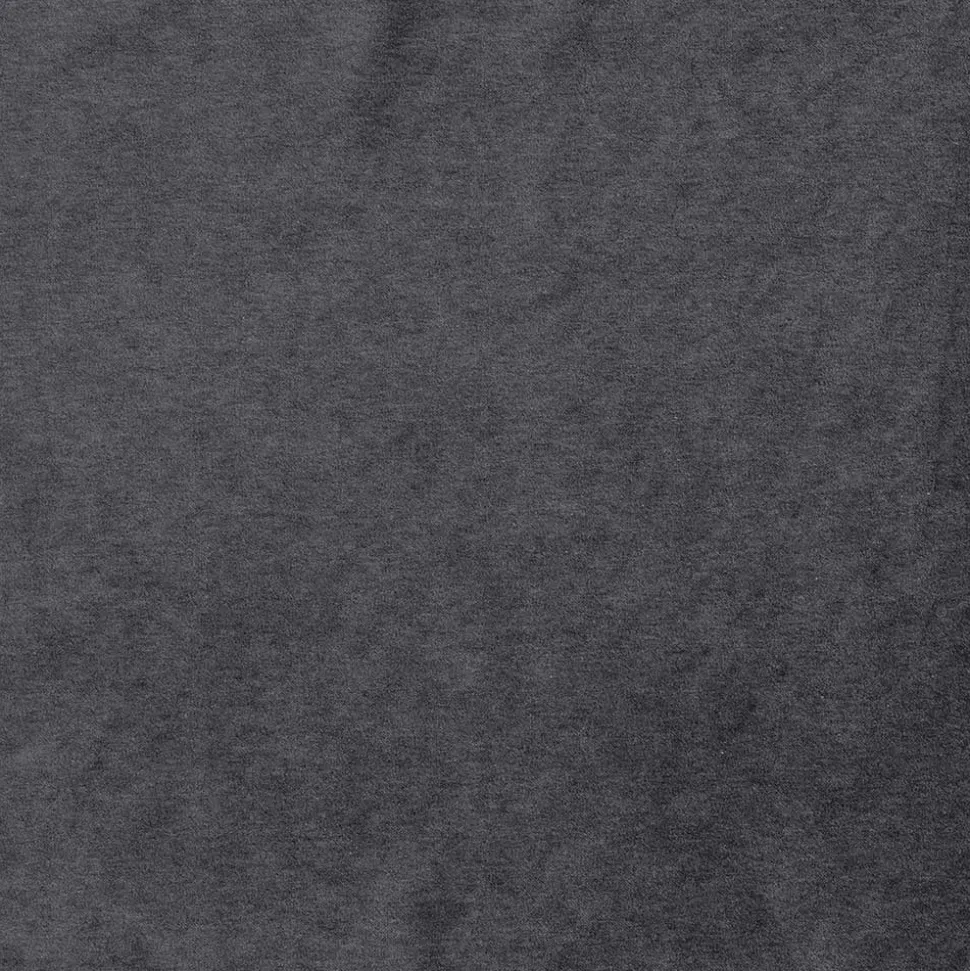 Beistellhocker in Dunkelgrau Samtbezug - Pingdong