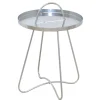 Beistelltisch aus Metall in Silberfarben - Queenlo