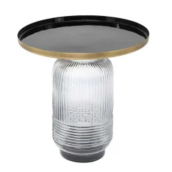 Beistelltisch aus Metall mit Emaille - Amyl