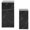Beistelltisch Duo in Schwarz Marmor Optik - Lavizius (zweiteilig)