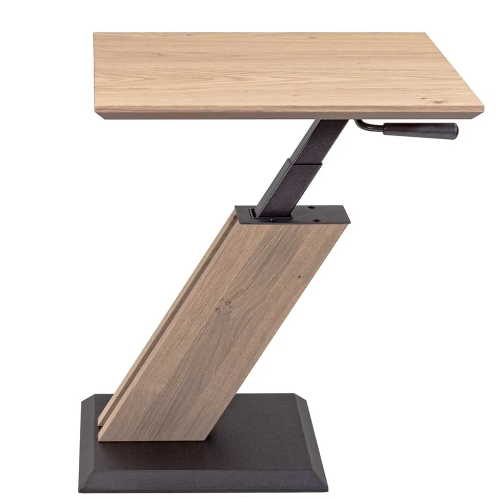 Beistelltisch im Z-Design in Wildeiche Bianco Furnier - Finesto