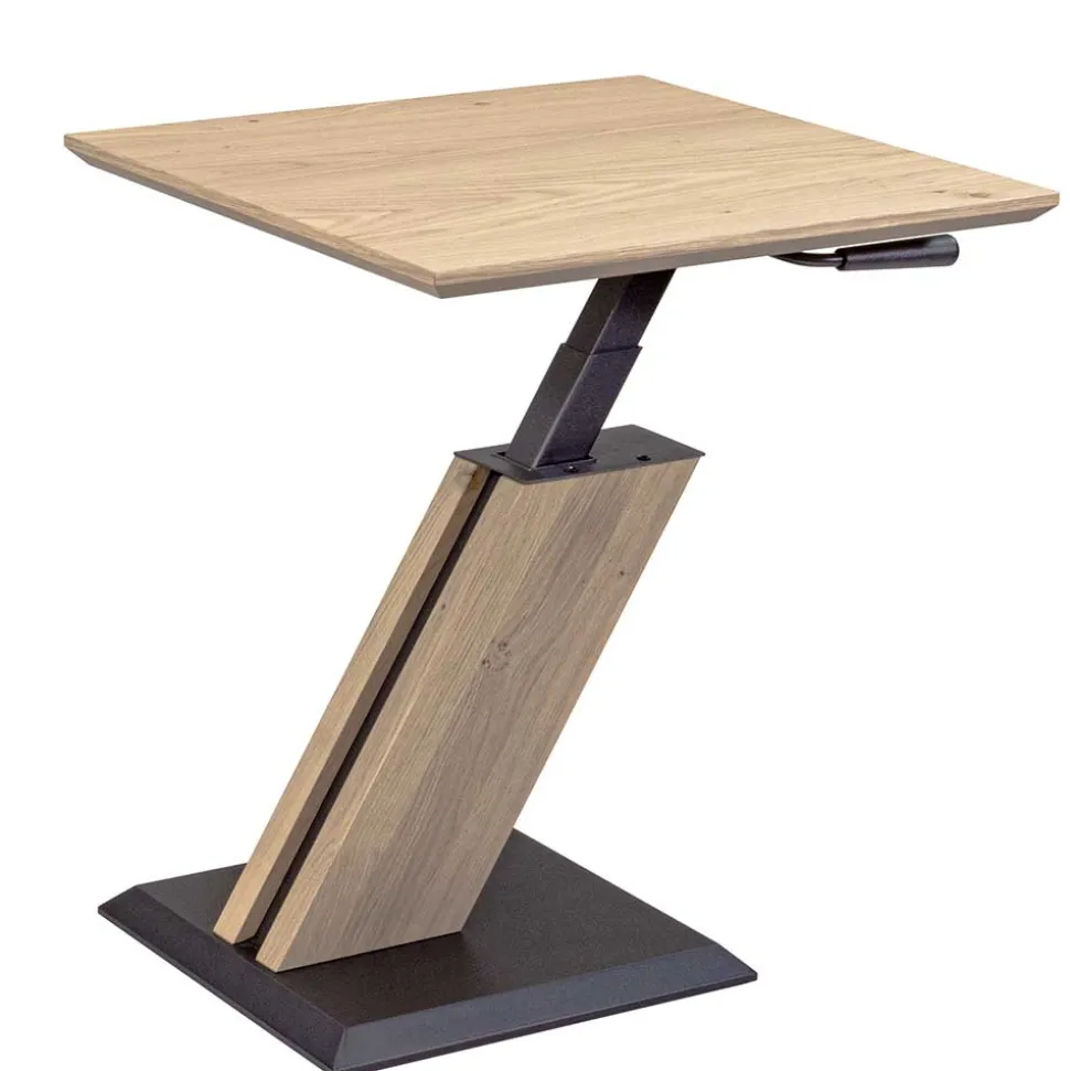 Beistelltisch im Z-Design in Wildeiche Bianco Furnier - Finesto