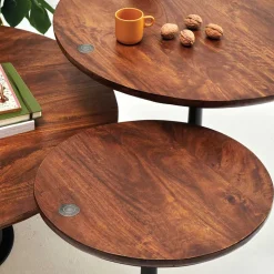 Beistelltisch in Rund mit Trompetenfuß - Offia