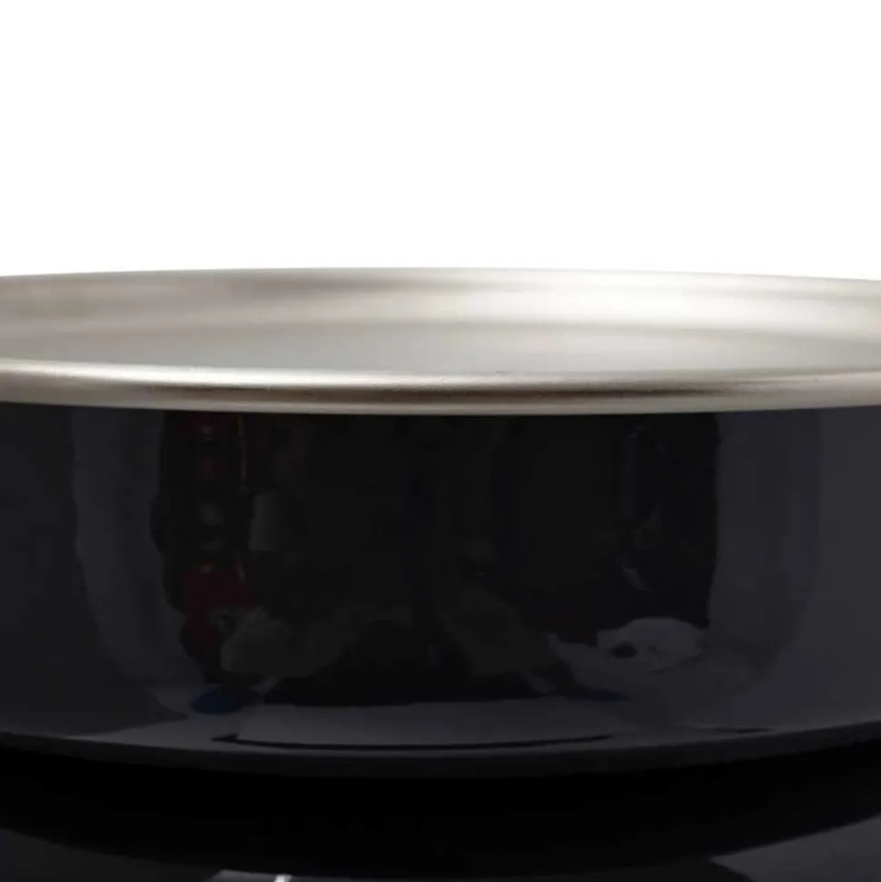 Beistelltisch in Silber mit Anthrazit - Gulia