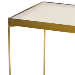 Beistelltisch mit Glasplatte quadratisch - Ponimo