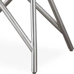 Beistelltisch mit Marmorplatte Weiß Grau - Montao