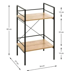 Beistelltisch Regal mit zwei Böden - Borads