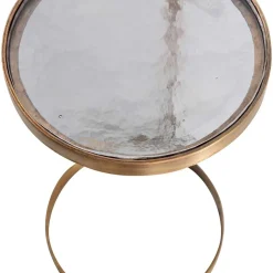 Beistelltische mit Strukturglasplatte - Shearme (zweiteilig)