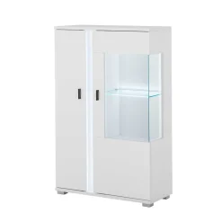 Beleuchteter Vitrinenschrank 125 cm hoch - Tirol