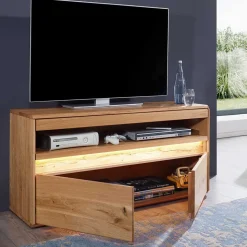 Beleuchtetes TV Element aus massiver Wildeiche - Acmida