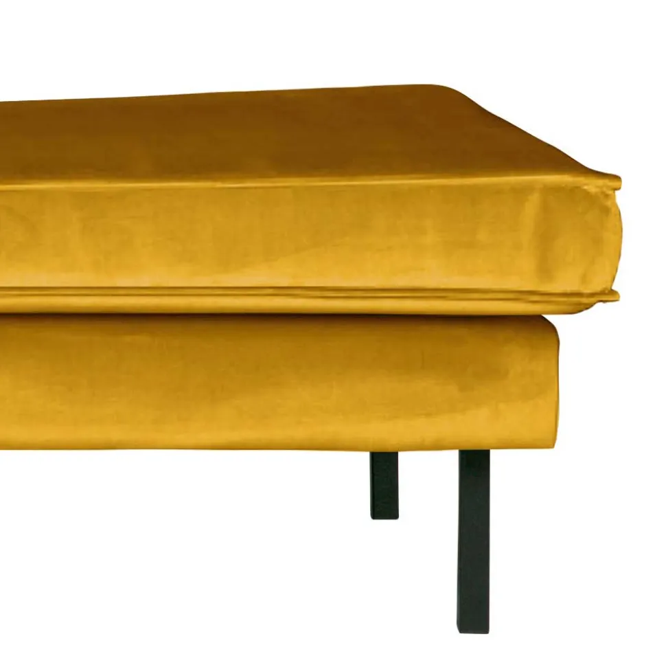 Bequemes Daybed mit Samt Nustra in Gelb