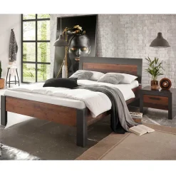 Bett & Nachttisch Kombination - Timuras (zweiteilig)