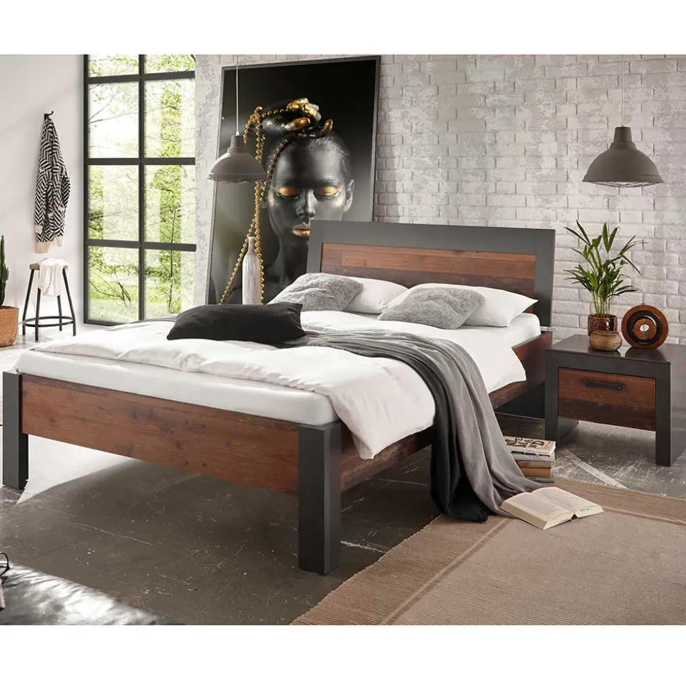 Bett & Nachttisch Kombination - Timuras (zweiteilig)