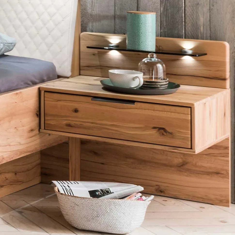 Bett Anlage aus Kernbuche - Krofun (dreiteilig)