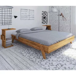 Bett in Übergröße mit Nachttischen - Hardus (dreiteilig)