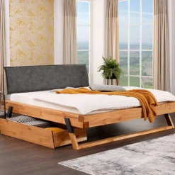 Bett mit Kufengestell aus Holz - Kalastania