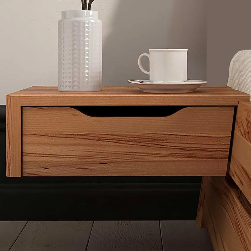 Bett ohne Kopfteil aus Kernbuche Massivholz - Bracco