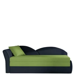 Bett Recamiere in Hellgrün und Dunkelblau - Cobagon