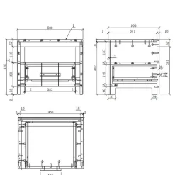 Bett und Nachtkommode und Schrank Set - Ellen