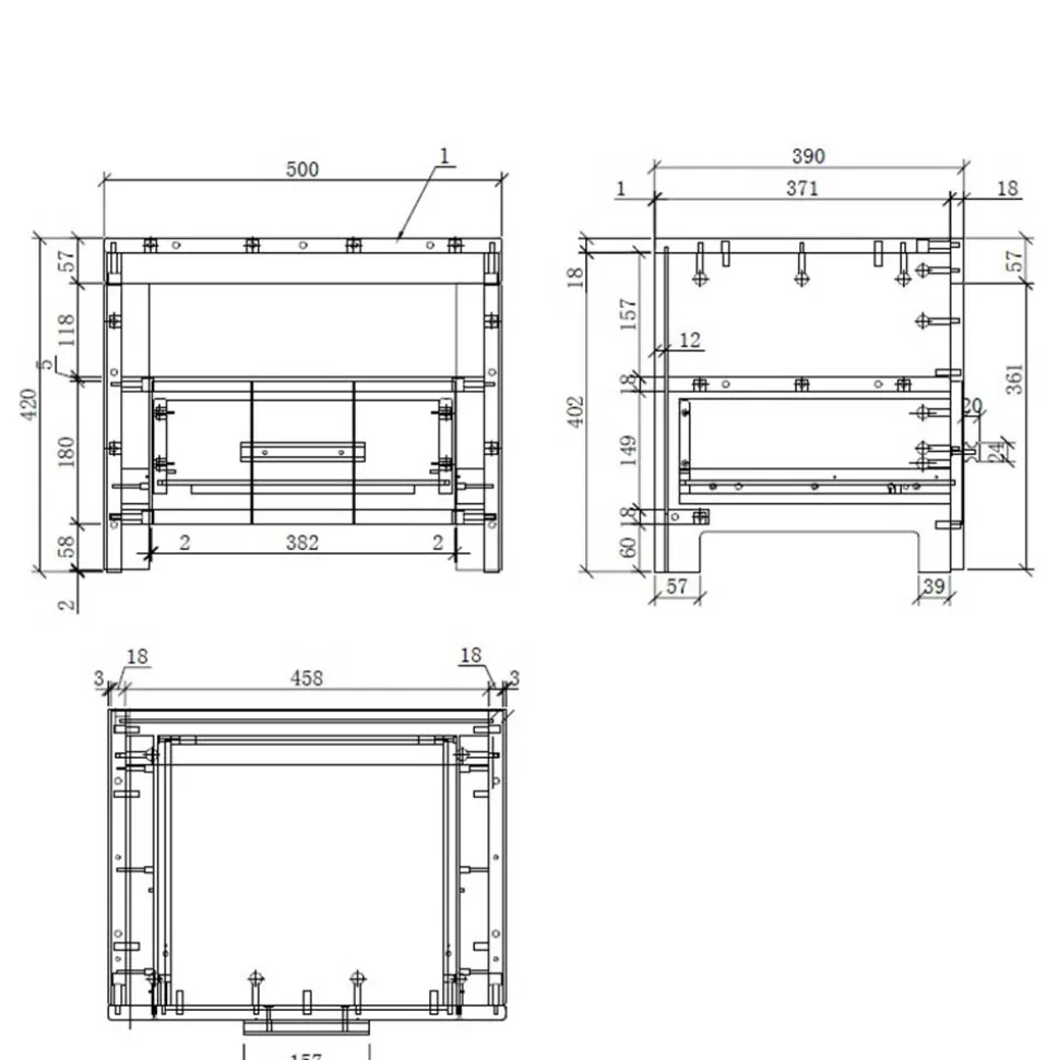Bett und Nachtkommode und Schrank Set - Ellen