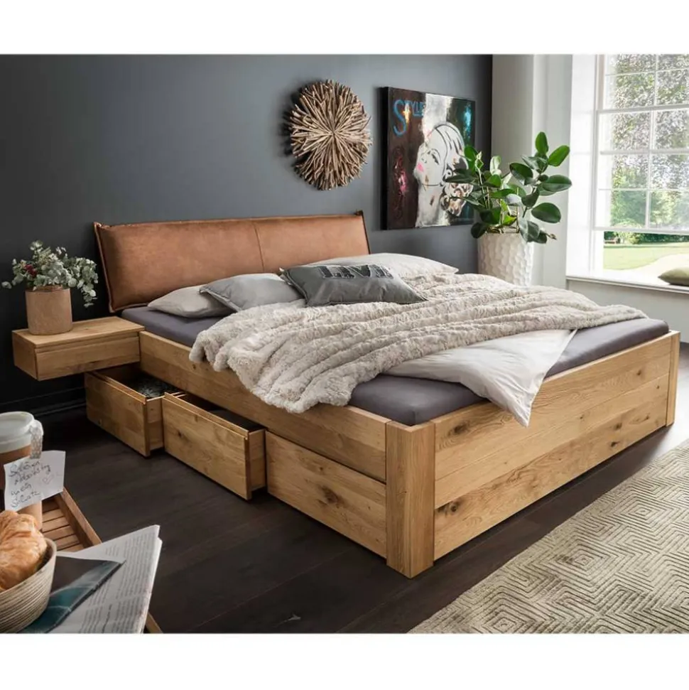 Bettanlage mit sechs Schubladen - Zennian (dreiteilig)