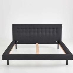 Bettgestell in Dunkelgrau mit 140x200 Liegefläche - Vladin