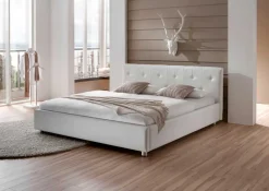 Bettgestell Maika aus Kunstleder